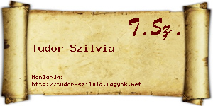 Tudor Szilvia névjegykártya